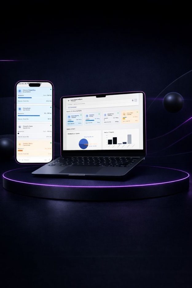 Sistema de control inteligente de stock para restauración (morado)
Mockup de sistema de control inteligente de stock orientado al sector de la restauración, con interfaz clara y visual sobre fondo corporativo oscuro (#0f172a) y acentos en morado. La imagen transmite una solución tecnológica en producción que permite monitorizar inventario, analizar consumos y optimizar la gestión de stock mediante automatización e inteligencia artificial. Estética profesional, fiable y alineada con software real de uso diario en negocios de hostelería.